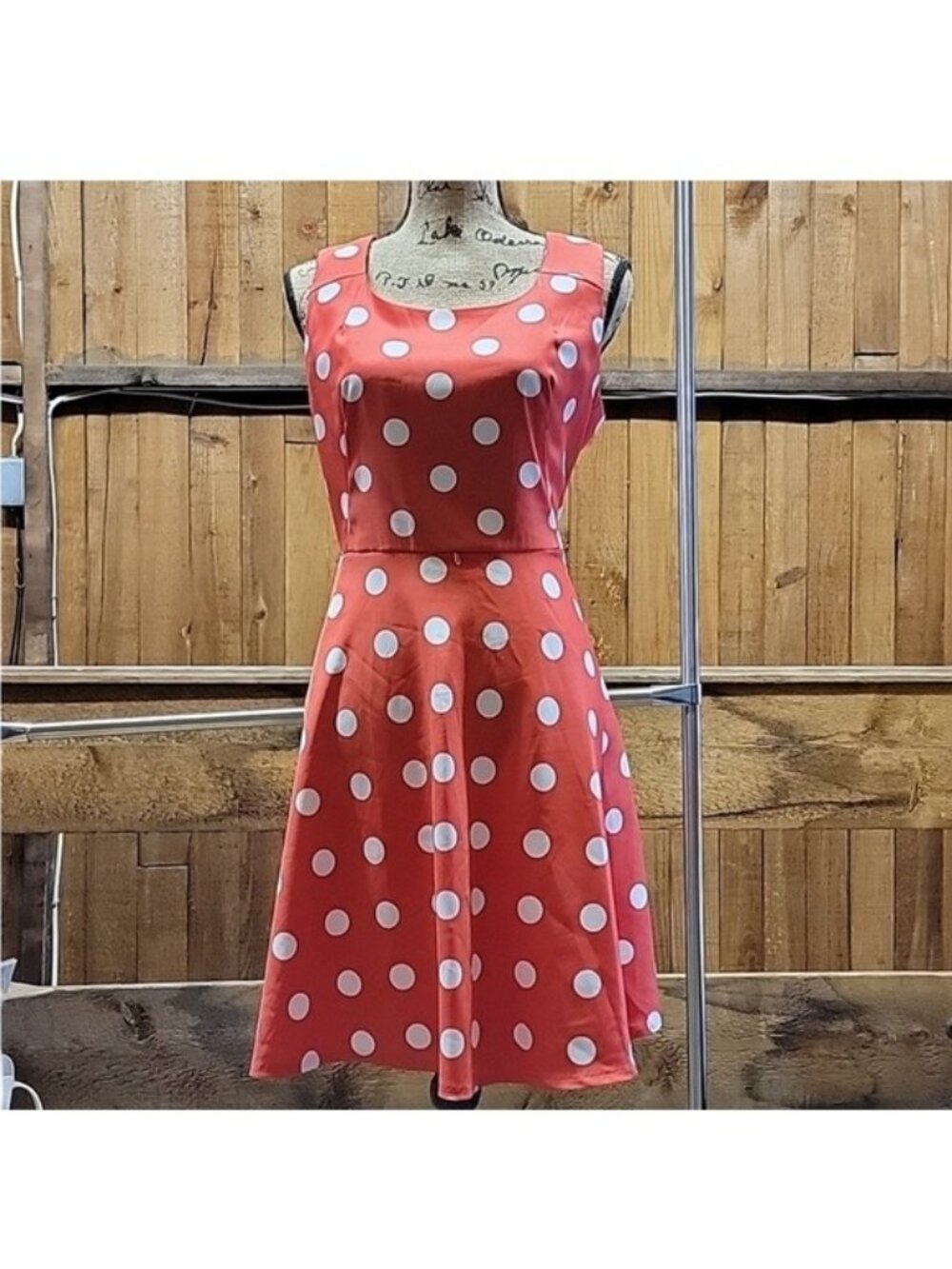 Polka Dot Mini Dress - Pink